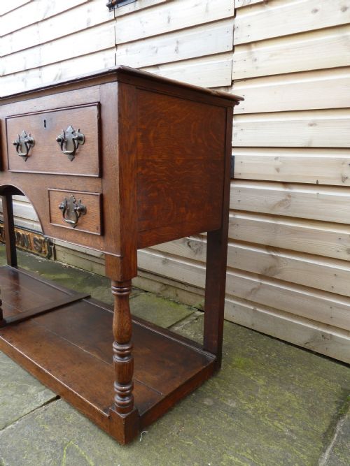 GEORGIAN OAK DRESSER BASE - ADDITIONAL PHOTO 3