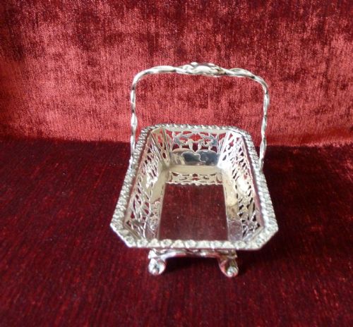 ANTIQUE SILVER BASKET CHESTER 1911 - ADDITIONAL PHOTO 3