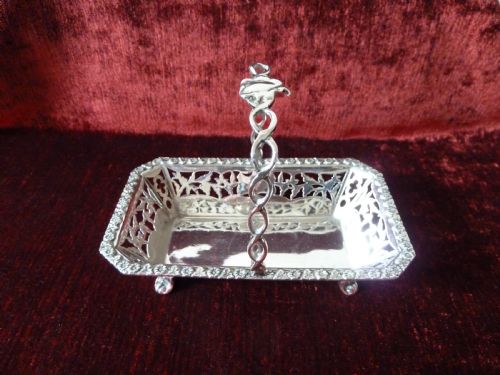 ANTIQUE SILVER BASKET CHESTER 1911 - ADDITIONAL PHOTO 5
