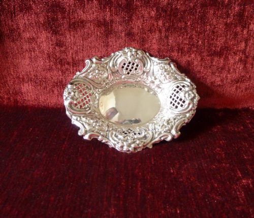 ANTIQUE SILVER PIN DISH BIRMINGHAM 1903