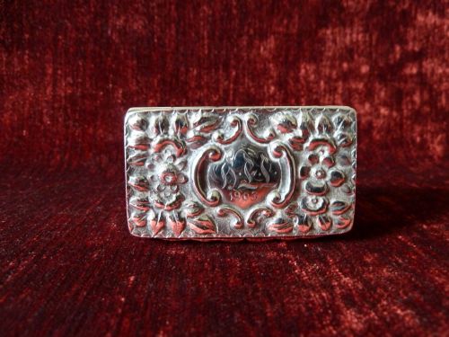 VICTORIAN SILVER SNUFF BOX CHESTER 1899 - ADDITIONAL PHOTO 2