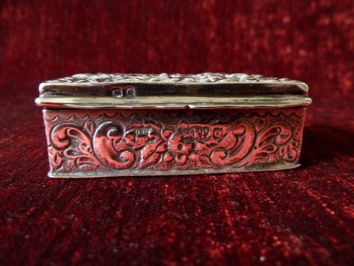 VICTORIAN SILVER SNUFF BOX CHESTER 1899 - ADDITIONAL PHOTO 3