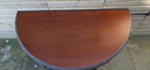 PAIR MAHOGANY LATE 19TH CENTURY CONSOLE TABLES - ADDITIONAL PHOTO 2