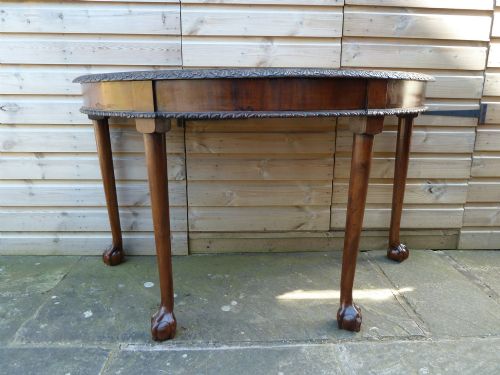 PAIR MAHOGANY LATE 19TH CENTURY CONSOLE TABLES - ADDITIONAL PHOTO 3