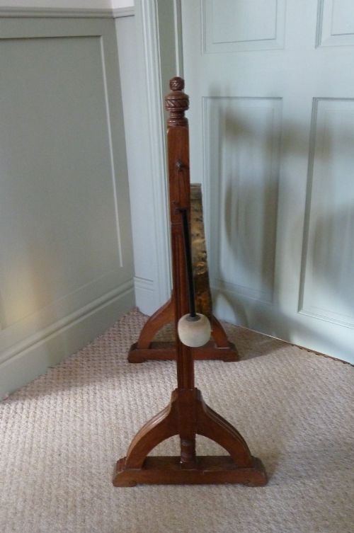 VICTORIAN OAK DINNER GONG - ADDITIONAL PHOTO 2