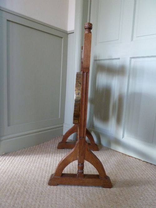 VICTORIAN OAK DINNER GONG - ADDITIONAL PHOTO 4