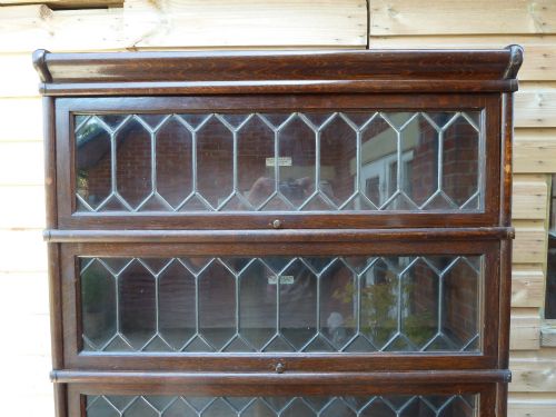 TALL LEADED GLOBE WERNICKE BOOKCASE - ADDITIONAL PHOTO 4