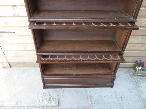 TALL LEADED GLOBE WERNICKE BOOKCASE - ADDITIONAL PHOTO 11