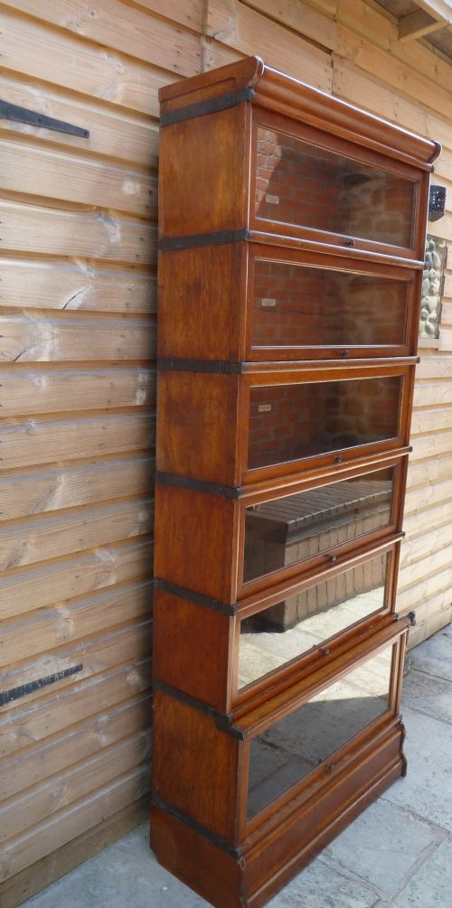 GOLDEN OAK GLOBE WERNICKE BOOKCASE - ADDITIONAL PHOTO 1