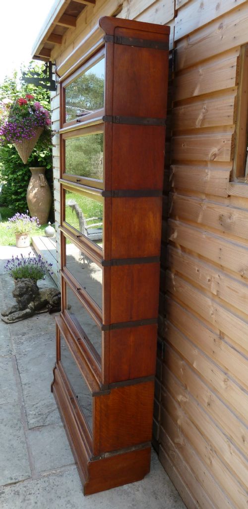GOLDEN OAK GLOBE WERNICKE BOOKCASE - ADDITIONAL PHOTO 2