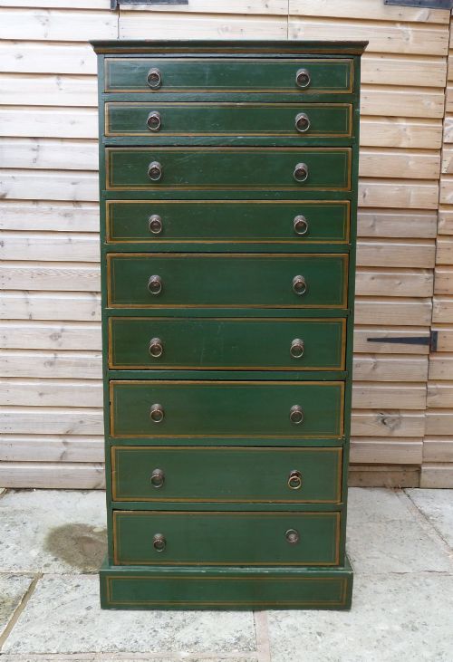PAINTED PINE OFFICE CHEST