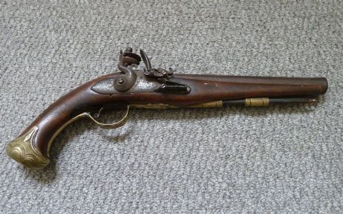Late 18th Century Flintlock Pistol in Need of Restoration