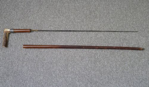 Victorian Horn Handled Sword Stick