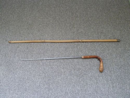Victorian Bamboo Swordstick/dagger Stick