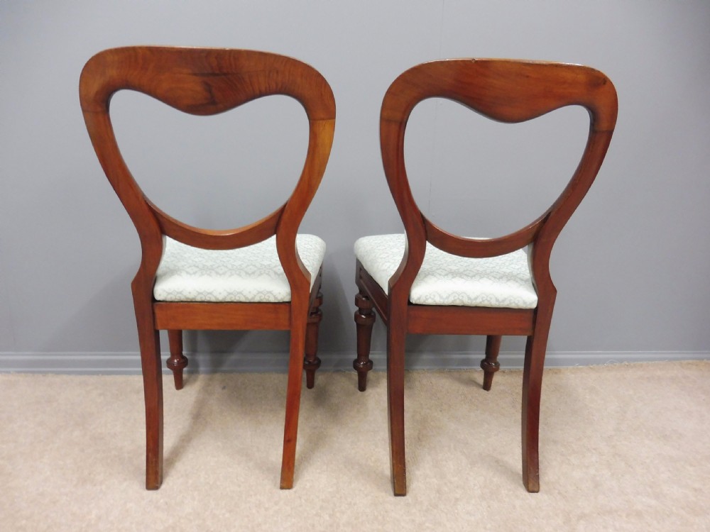 SUPERB SET OF 10 ORIGINAL VICTORIAN MAHOGANY BALLOON BACK DINING CHAIRS CIRCA 1860 View VI