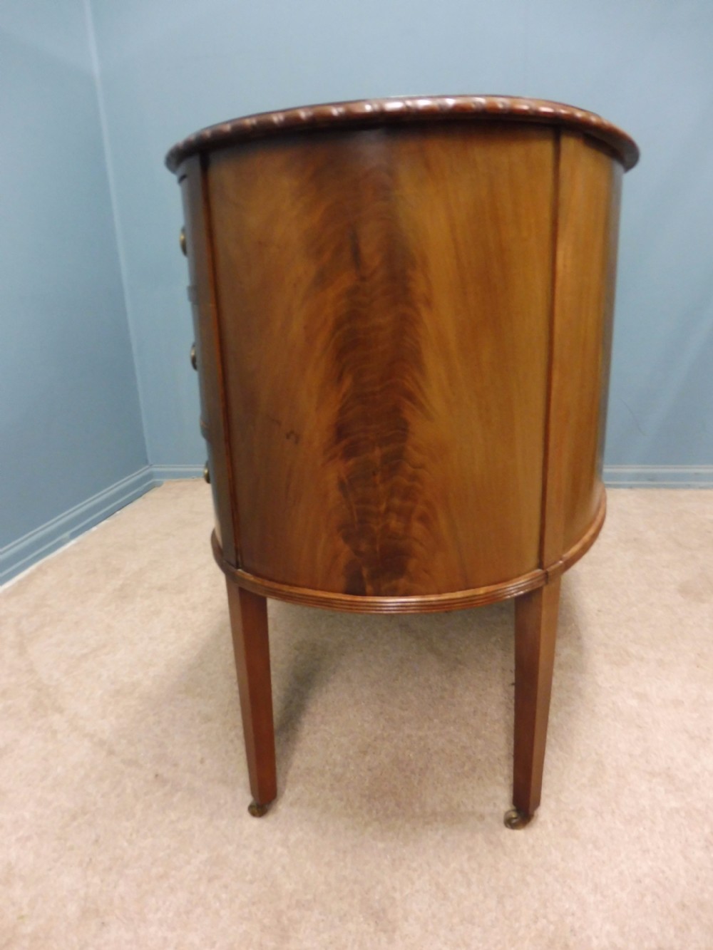 EDWARDIAN MAHOGANY LEATHER TOPPED LADIES WRITING DESK CIRCA 1900 View VIII