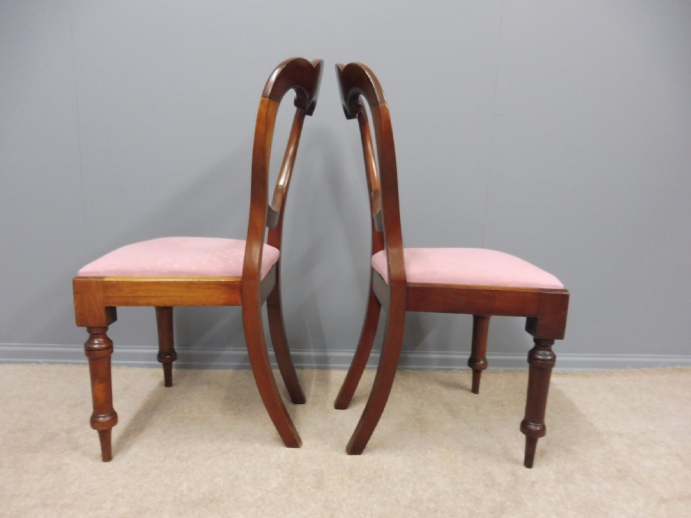 SET OF EIGHT VICTORIAN MAHOGANY BALLOON BACK DINING CHAIRS CIRCA 1860 View VI