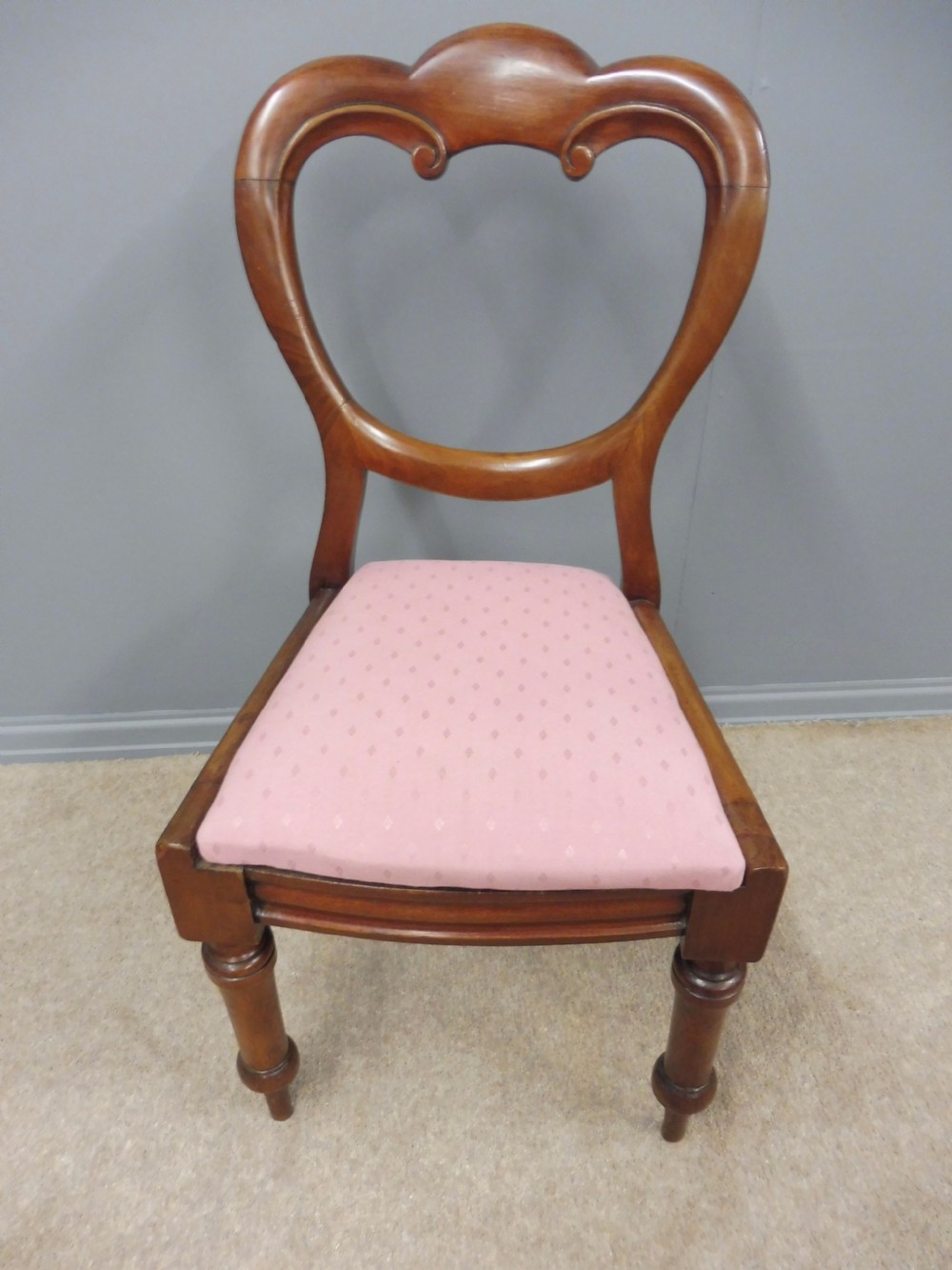 SET OF EIGHT VICTORIAN MAHOGANY BALLOON BACK DINING CHAIRS CIRCA 1860 View VIII