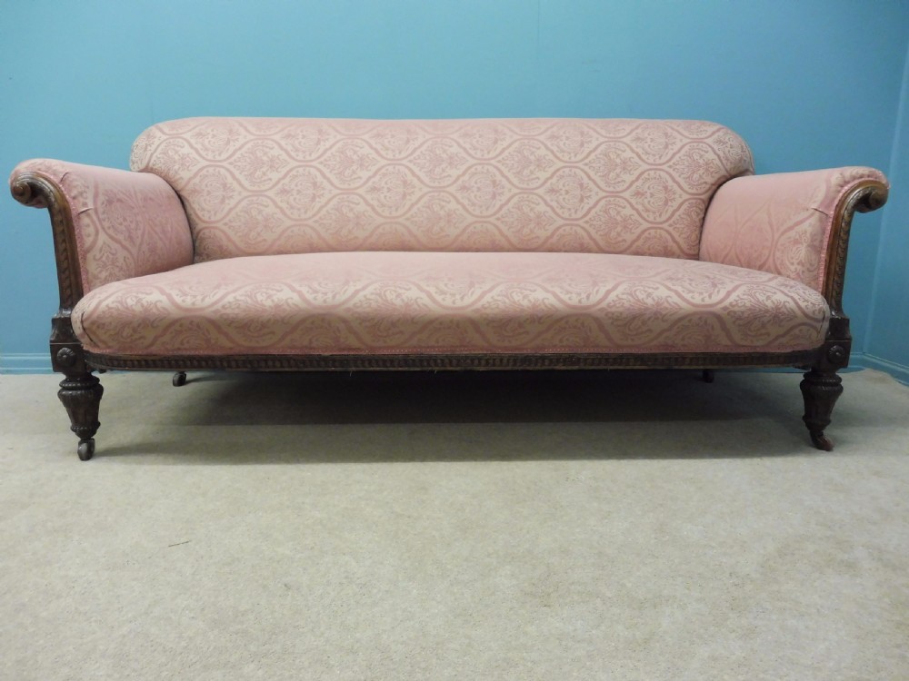 BEAUTIFUL ANTIQUE 19TH CENTURY COUNTRY HOUSE SOFA CIRCA 1860 View V