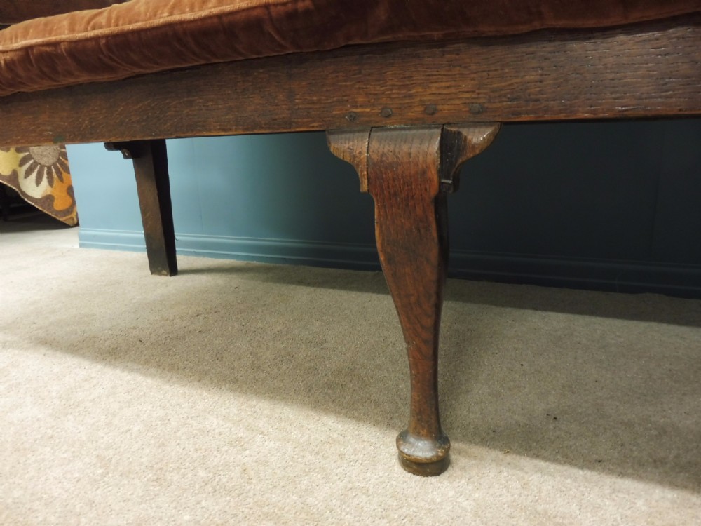 VERY NICE LATE 18th CENTURY SOLID OAK TAVERN BENCH CIRCA 1780 View V