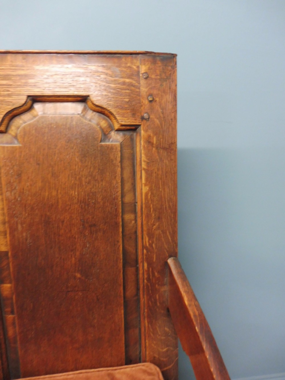 VERY NICE LATE 18th CENTURY SOLID OAK TAVERN BENCH CIRCA 1780 View VII