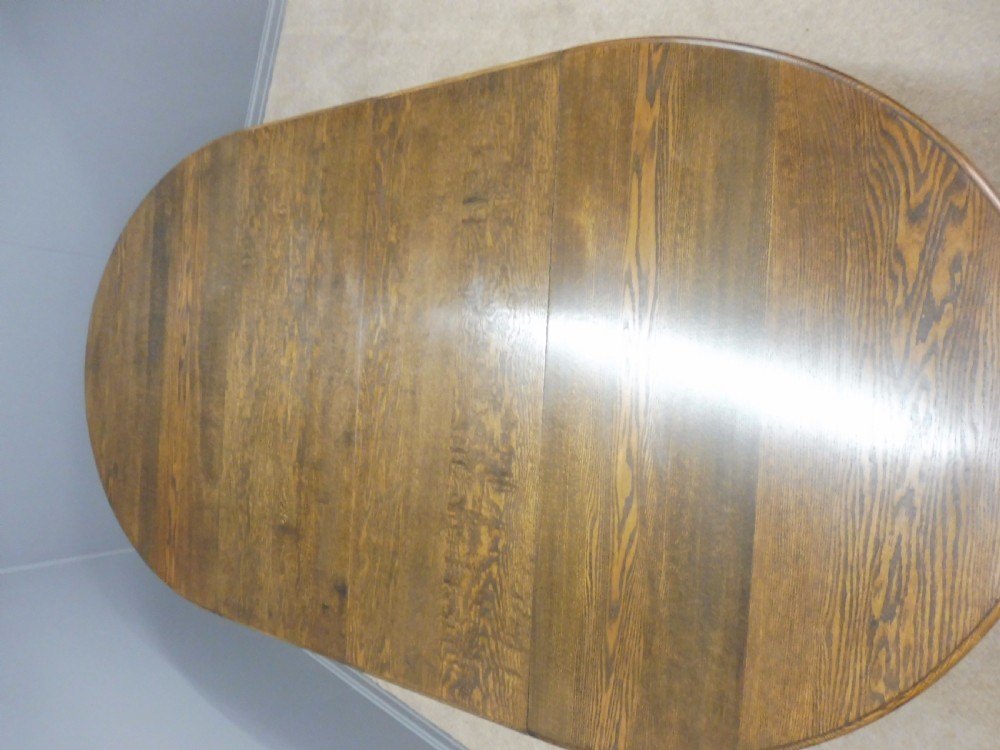 VICTORIAN OAK BARLEY TWIST LEG EXTENDING WIND OUT DINING TABLE SEATS UP TO 8 CIRCA 1890 View III