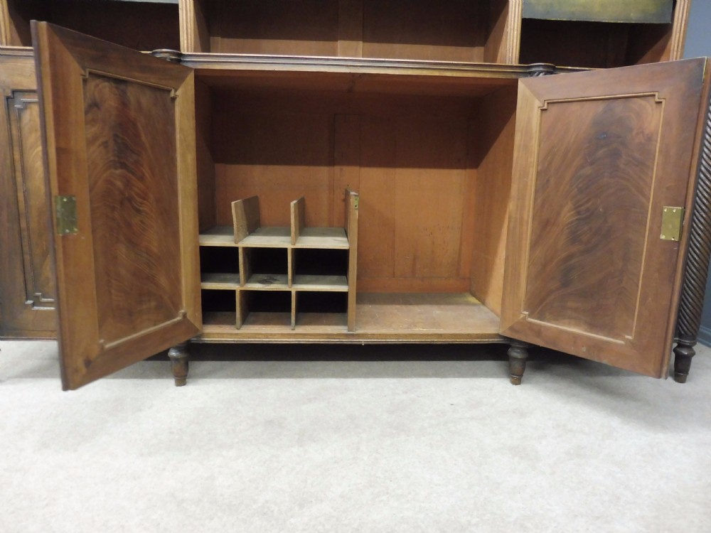 LARGE BEAUTIFUL MAHOGANY COUNTRY HOUSE LIBRARY BOOKCASE CIRCA 1810 View VI