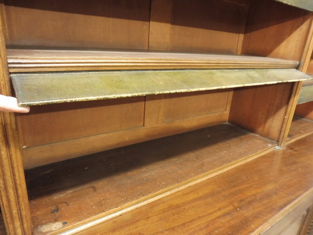 LARGE BEAUTIFUL MAHOGANY COUNTRY HOUSE LIBRARY BOOKCASE CIRCA 1810 View IX