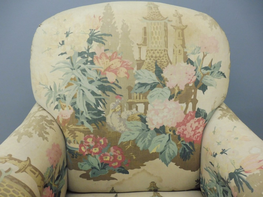 ORIGINAL VICTORIAN DEEP SEATED HOWARD STYLE ARMCHAIR CIRCA 1880 View III