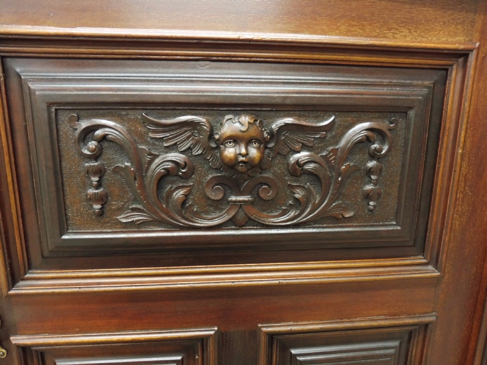 LARGE VICTORIAN WALNUT COUNTRY HOUSE LIBRARY BOOKCASE CIRCA 1880 View IV