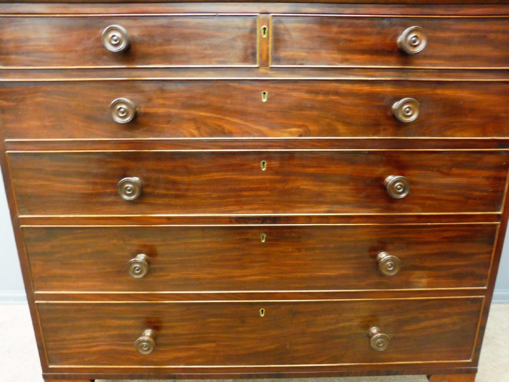 GEORGIAN MAHOGANY CHEST OF DRAWERS CIRCA 1800 View VI