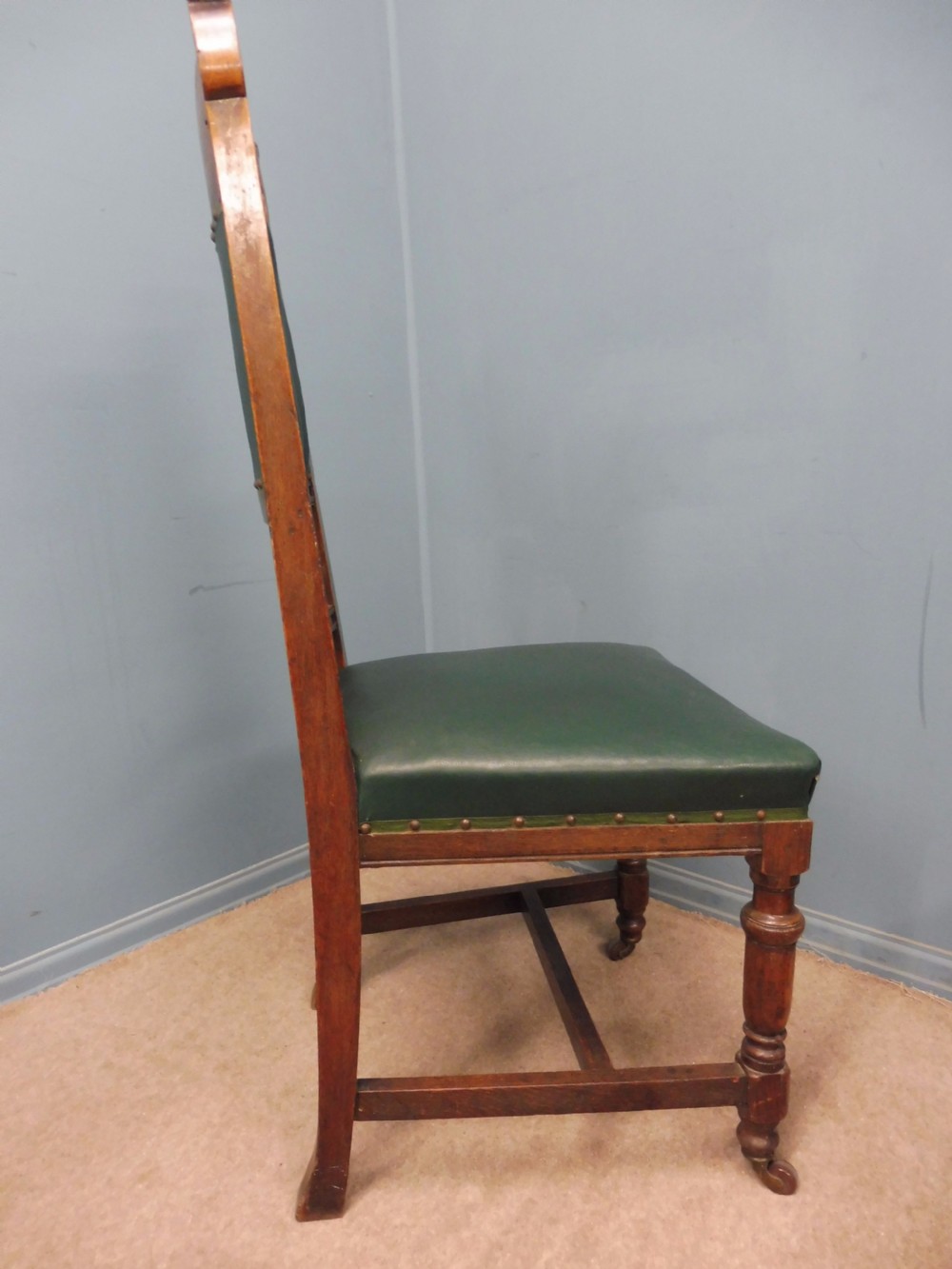 SET OF 10 HIGH BACKED 19th CENTURY OAK DINING CHAIRS CIRCA View VIII