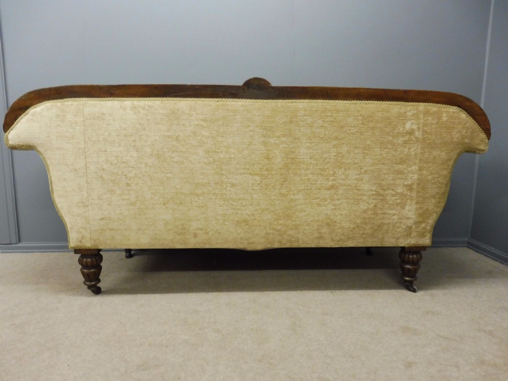 BEAUTIFUL REUPHOLSTERED ANTIQUE VICTORIAN POLLARD OAK SOFA CIRCA 1880 View II