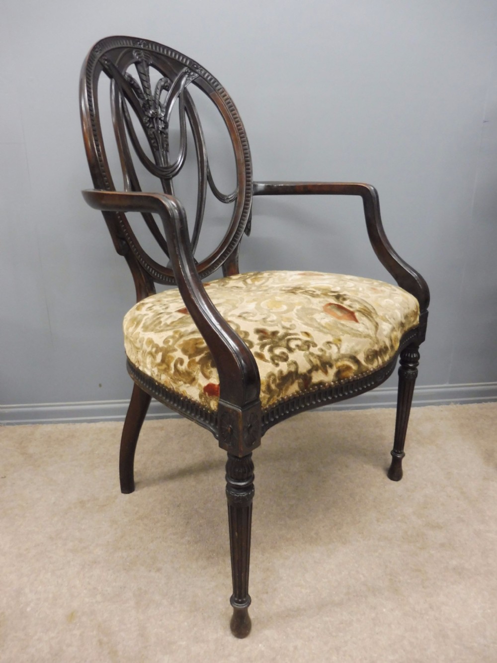 SET OF 6 SUPERIOR QUALITY MAHOGANY DINING CHAIRS CIRCA 1900 View IV