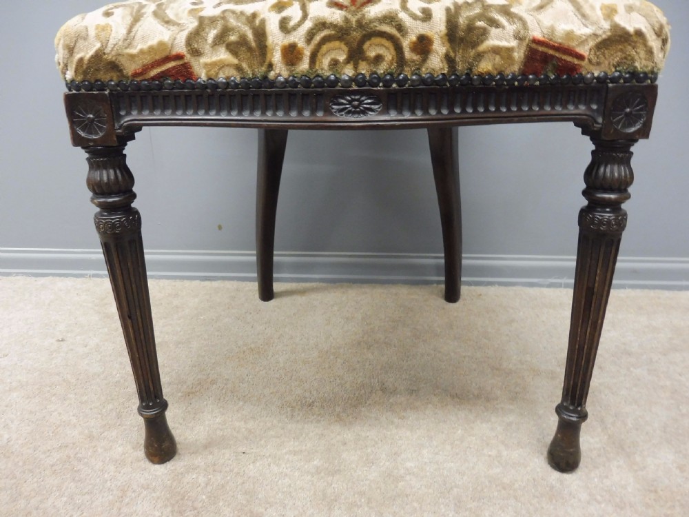 SET OF 6 SUPERIOR QUALITY MAHOGANY DINING CHAIRS CIRCA 1900 View XIII