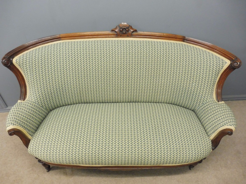 VICTORIAN OAK SHOW FRAME SOFA View III