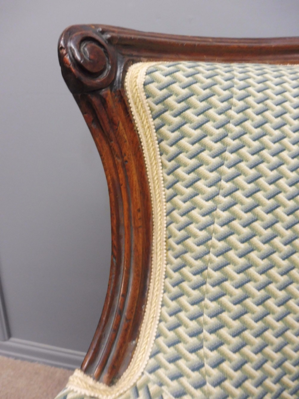 VICTORIAN OAK SHOW FRAME SOFA View VII