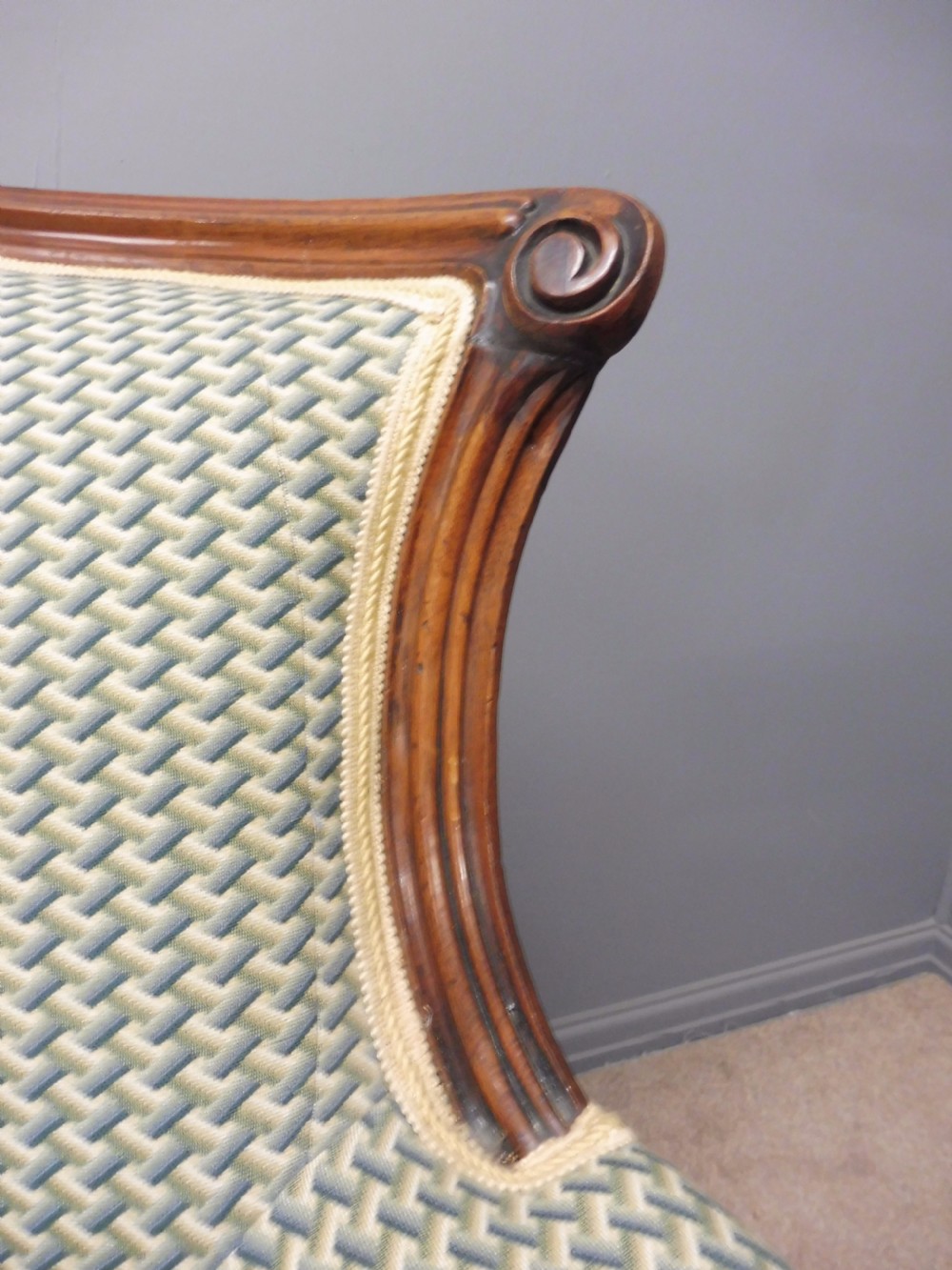 VICTORIAN OAK SHOW FRAME SOFA View XIII