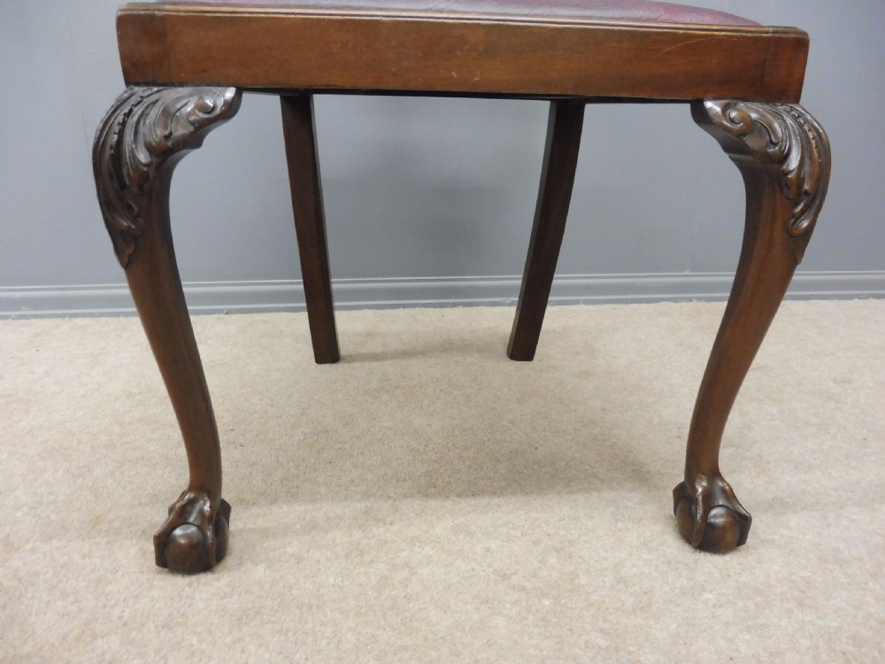 SET OF 10 CHIPPENDALE STYLE MAHOGANY DINING CHAIRS CIRCA 1900 View IX