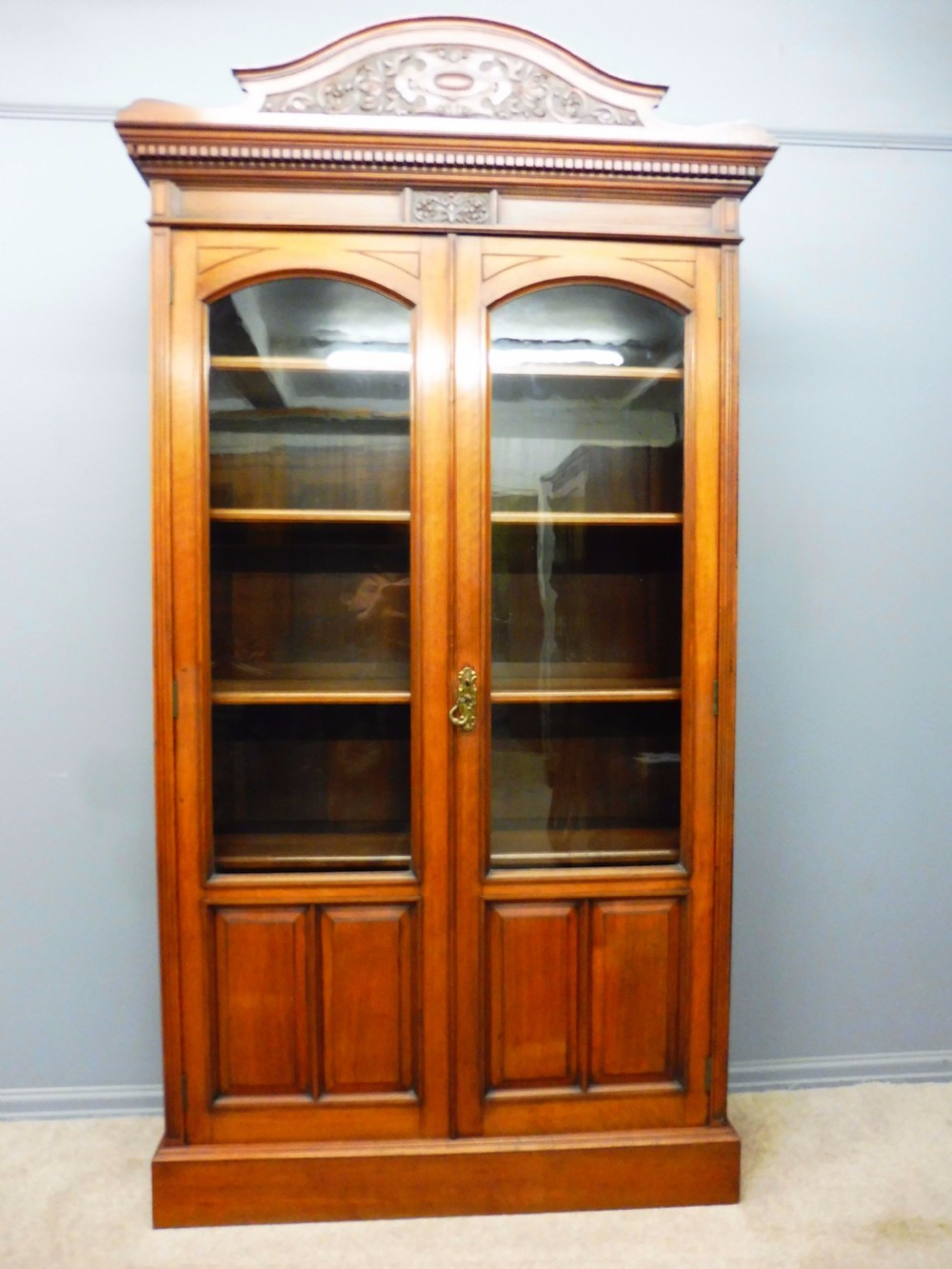 19TH CENTURY WALNUT BOOKCASE View II