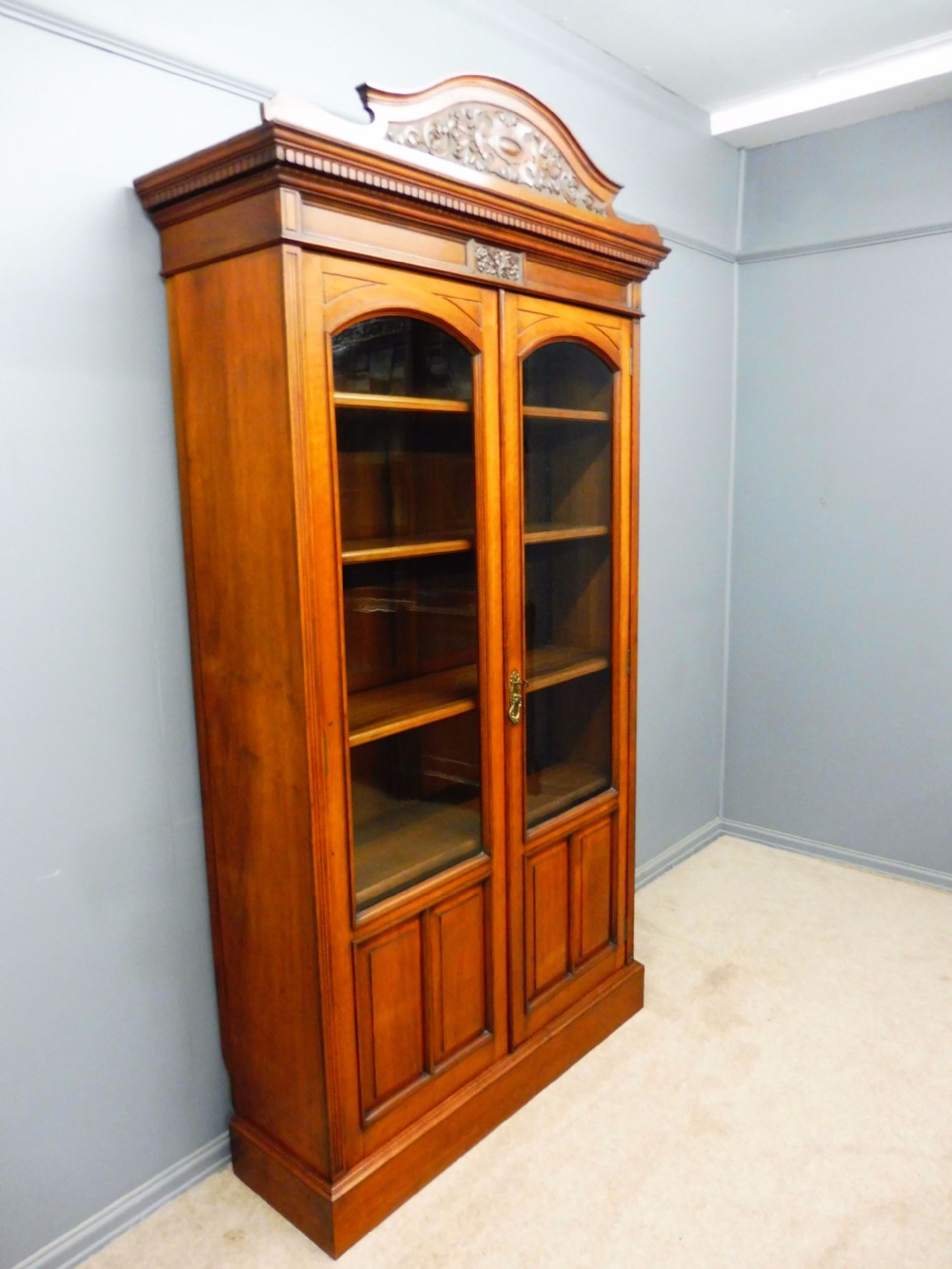 19TH CENTURY WALNUT BOOKCASE View III