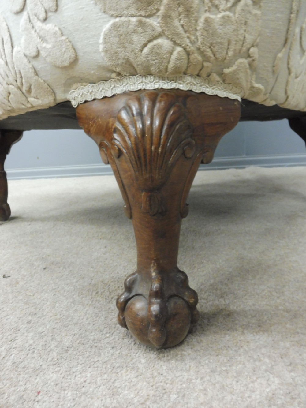 CLASSIC PAIR OF GEORGIAN STYLE ARMCHAIRS CIRCA 1920 View VII