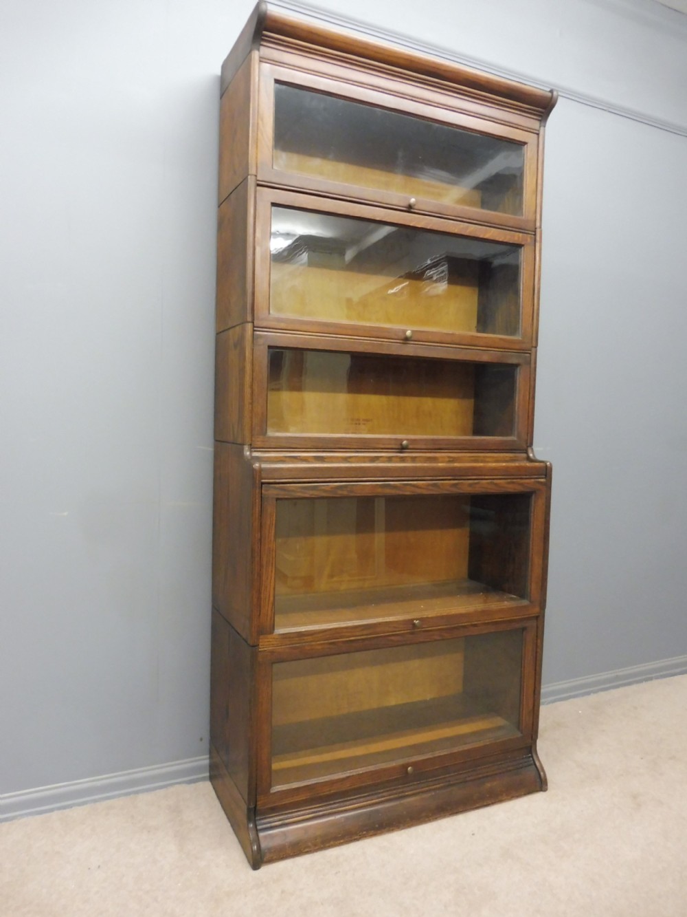 TALL OAK GUNN SECTIONAL BOOKCASE View II