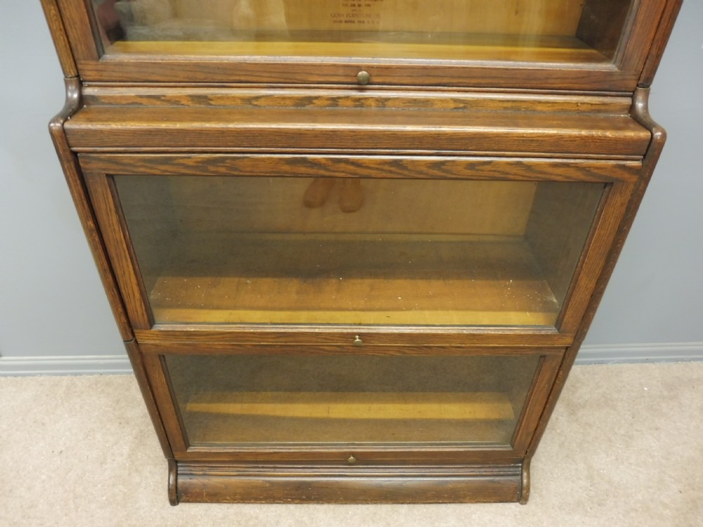TALL OAK GUNN SECTIONAL BOOKCASE View V
