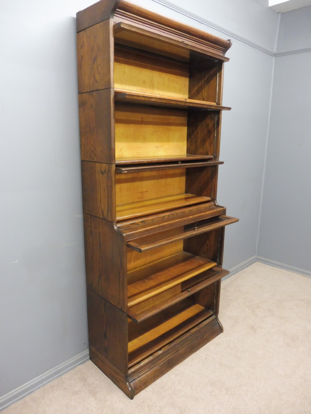 TALL OAK GUNN SECTIONAL BOOKCASE View VI