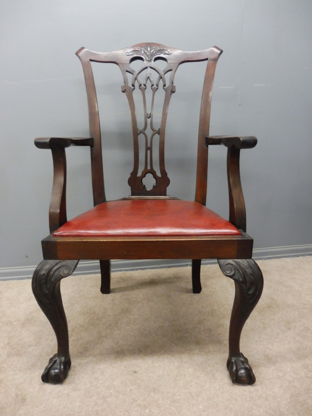 SET OF 8 GOOD QUALITY CHIPPENDALE DESIGN DINING CHAIRS CIRCA 1900 View XVI