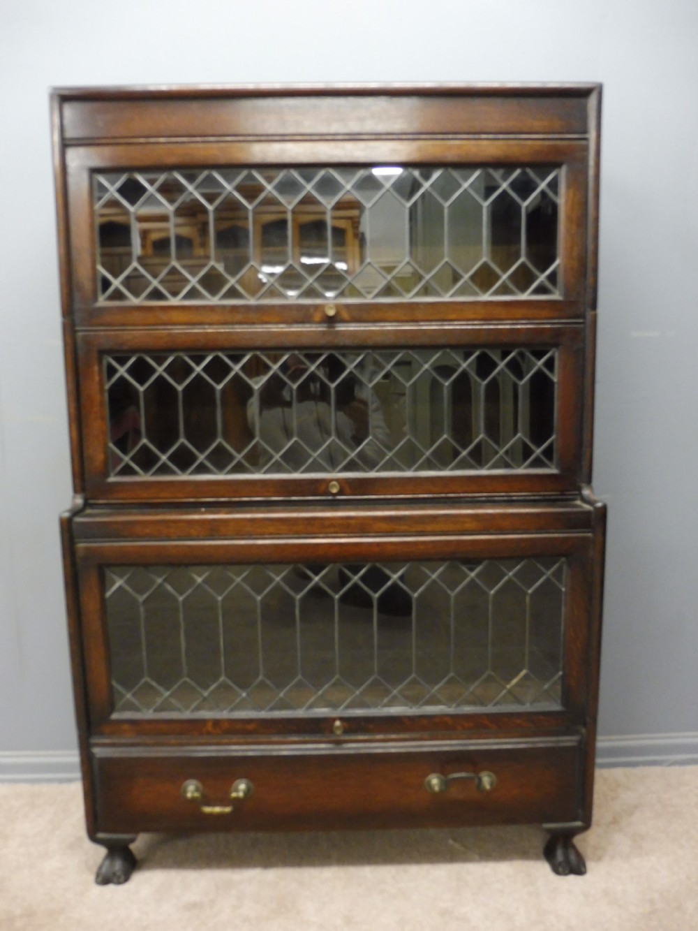 3 HIGH LAWYERS STACKING BOOKCASE