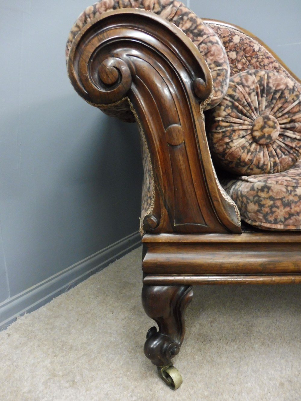 BEAUTIFUL ROSEWOOD CHAISE LONGUE View IV