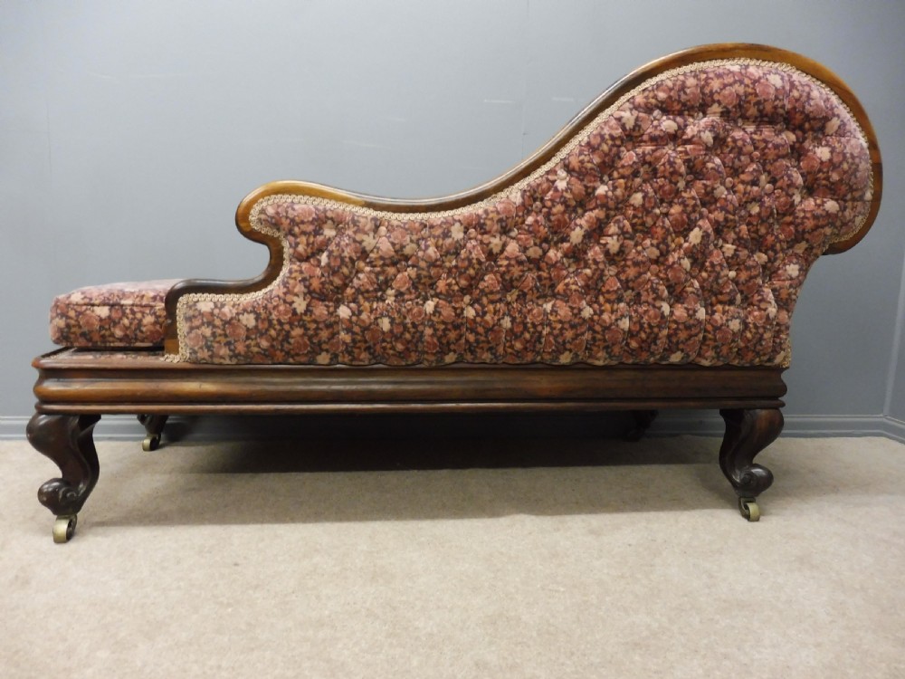 BEAUTIFUL ROSEWOOD CHAISE LONGUE View IX