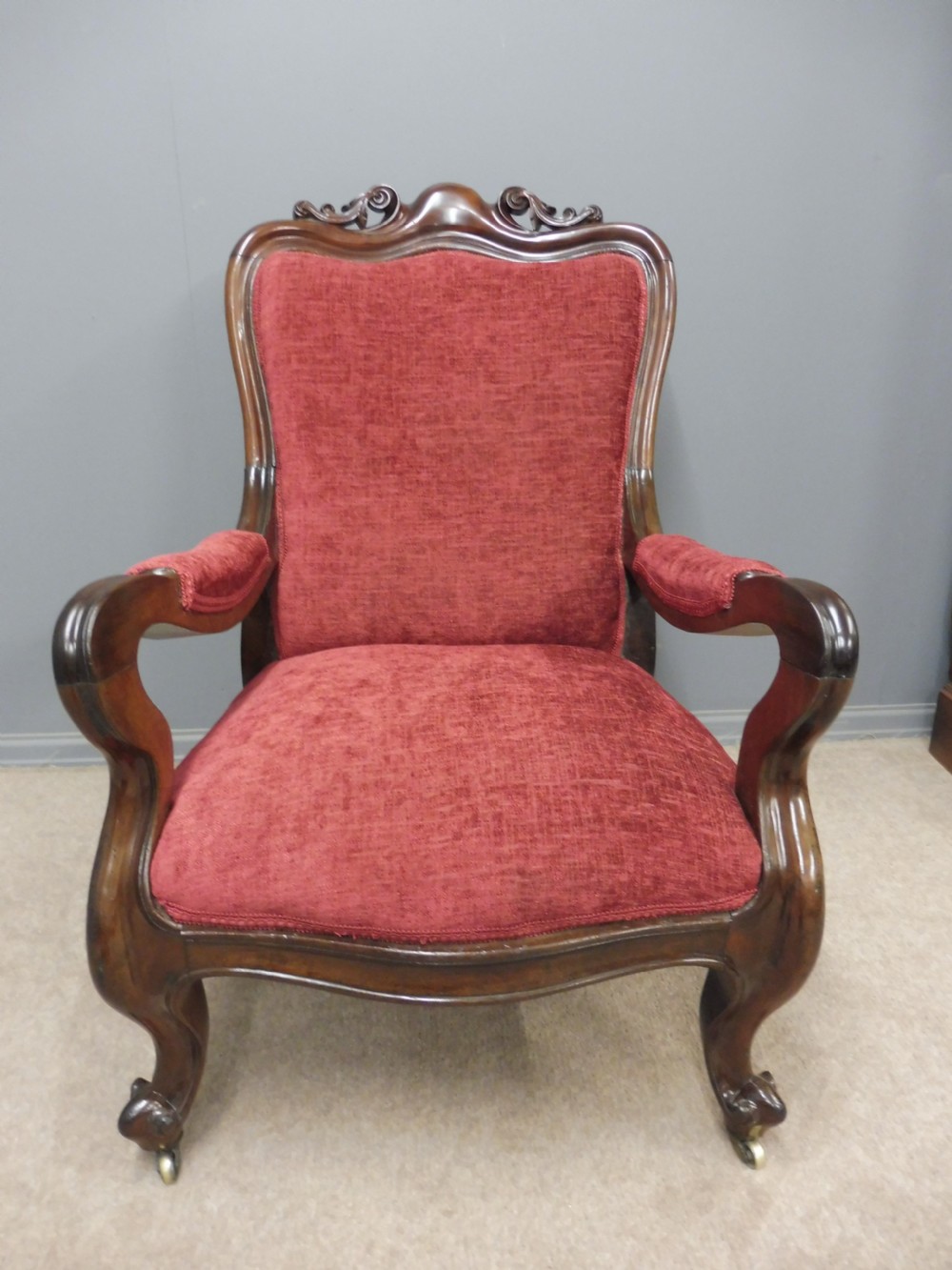 EARLY 19TH CENTURY MAHOGANY LIBRARY ARMCHAIR  View VII